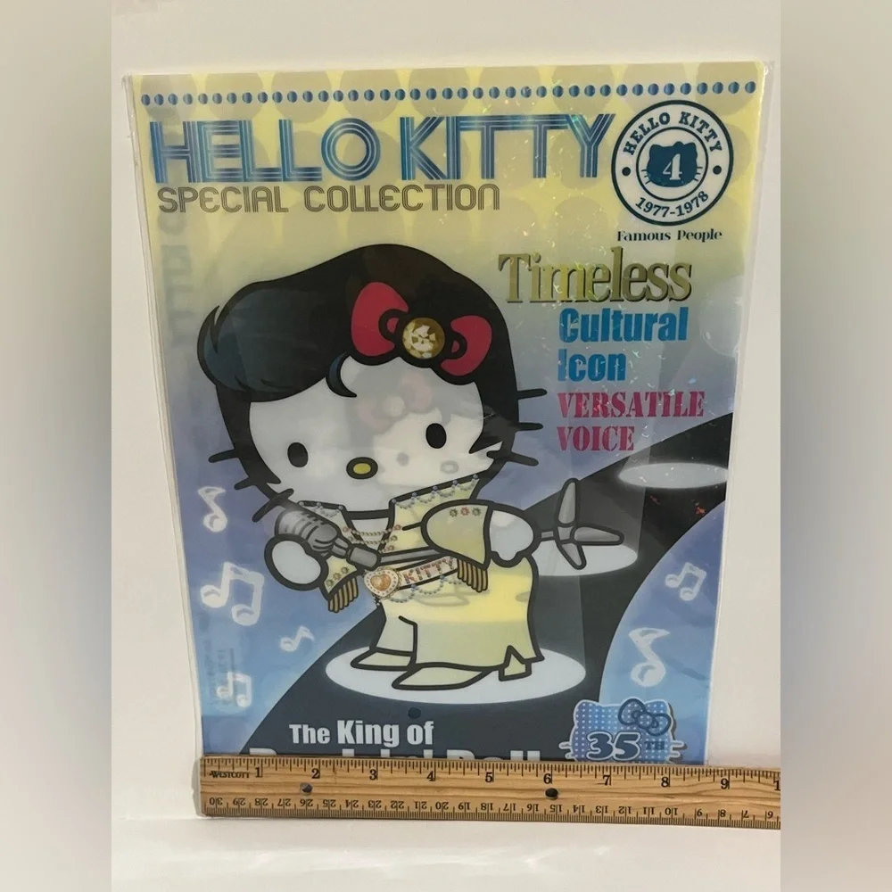 Hello Kitty as Elvis- 35th Anniversary Special Collection Single Pocket Folder